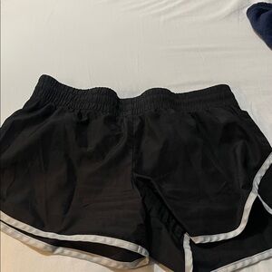 Athletic Works Black Women's Athletic Shorts with White Trim